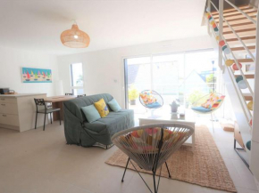 Duplex lumineux à Bénodet: plage et thalasso à pied, terrasse, parking et abri vélo inclus - FR-1-481-117